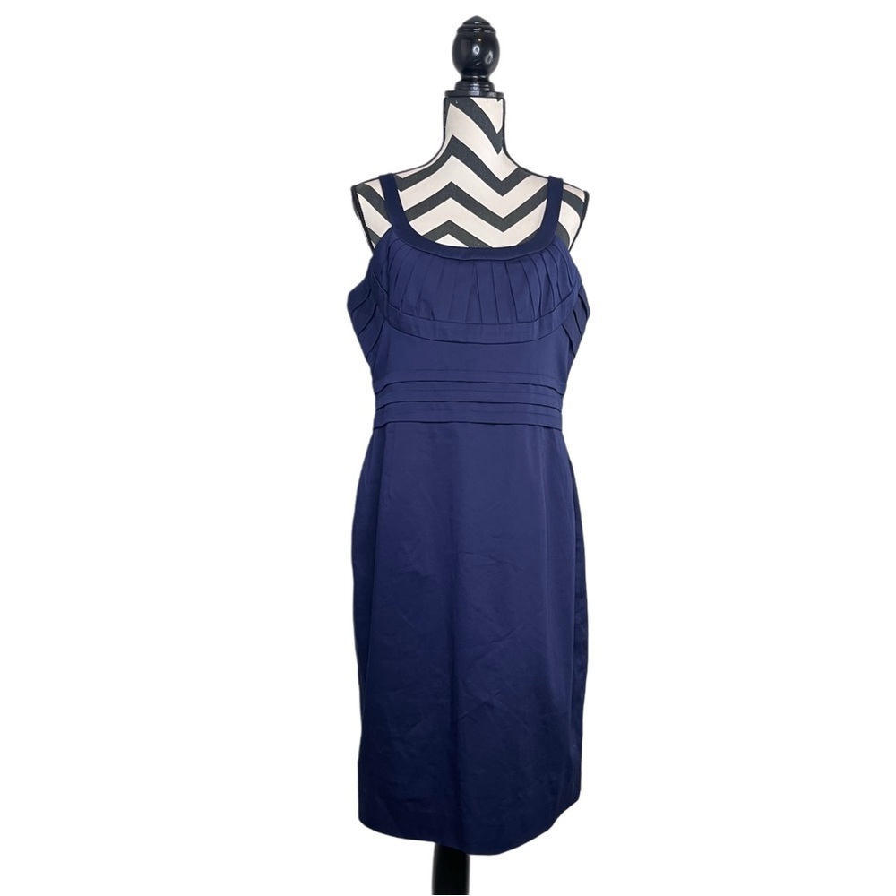NWT Calvin Klein Sz 14 Indigo Career Sleeveless Dress